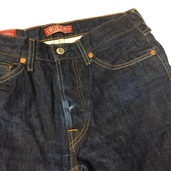 True Grit Whiskey Slim Straight Jeans‎ Button Fly Cone Denim Pants Men's 30 x 34 - Picture 6 of 11
